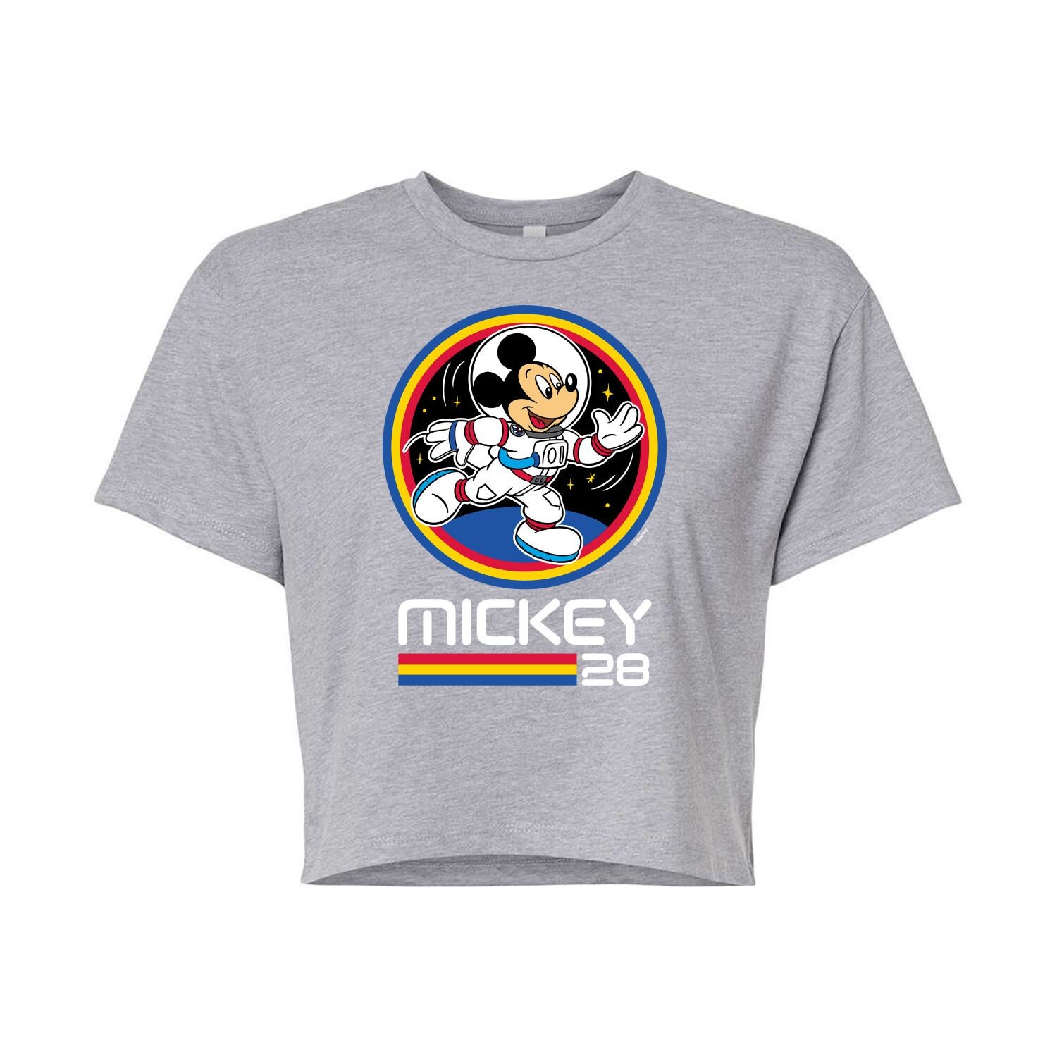 Укороченная футболка с рисунком Disney's Mickey Mouse & Friends Junior's Mickey Space Badge Licensed Character, серый
Укороченная футболка с рисунком Disney's Mickey Mouse & Friends Junior's Mickey Space Badge Licensed Character, серый