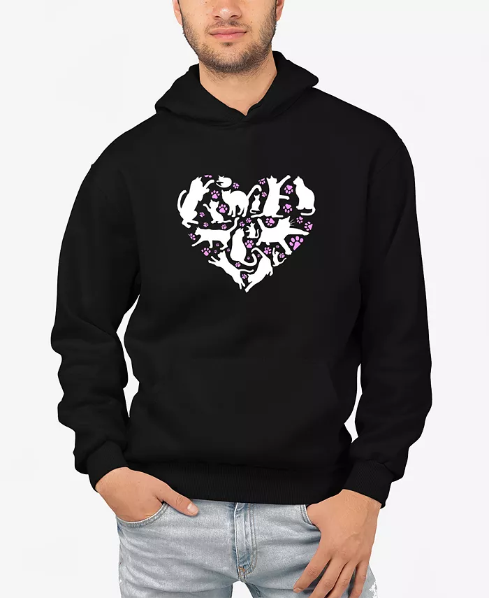 Мужская худи с принтом "Cat Heart Word Art" LA Pop Art, черный
Мужская худи с принтом "Cat Heart Word Art" LA Pop Art, черный