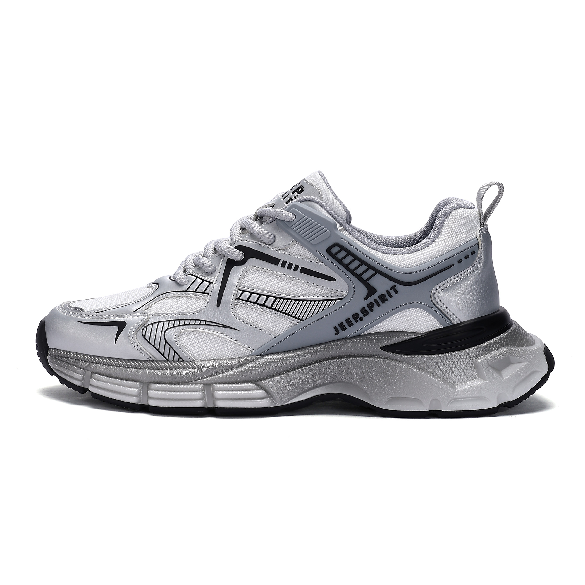 Низкие массивные кроссовки Y2K Vintage, мужские серебристые JEEP SPIRIT, Premium-Moon Sand Silver
Низкие массивные кроссовки Y2K Vintage, мужские серебристые JEEP SPIRIT, Premium-Moon Sand Silver