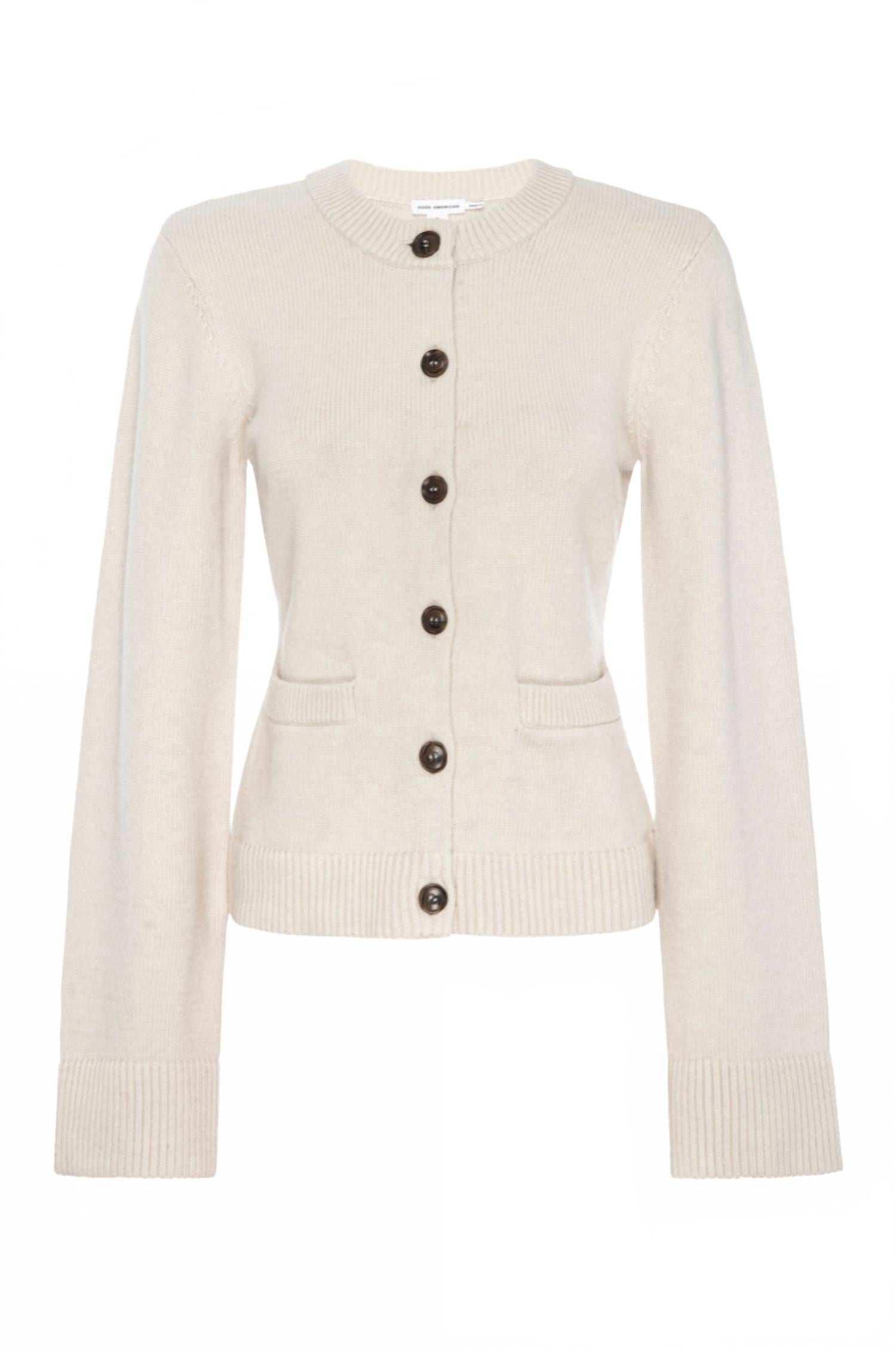 GOOD AMERICAN Женский вязаный кардиган ванильного цвета
GOOD AMERICAN Женский вязаный кардиган ванильного цвета