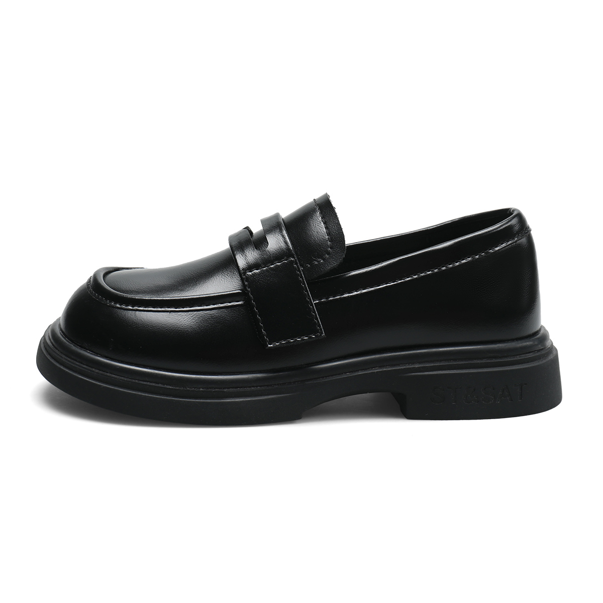 Детские кожаные туфли с низкой посадкой, легкие и амортизирующие, с защитой от ударов ST&SAT, черный
Детские кожаные туфли с низкой посадкой, легкие и амортизирующие, с защитой от ударов ST&SAT, черный