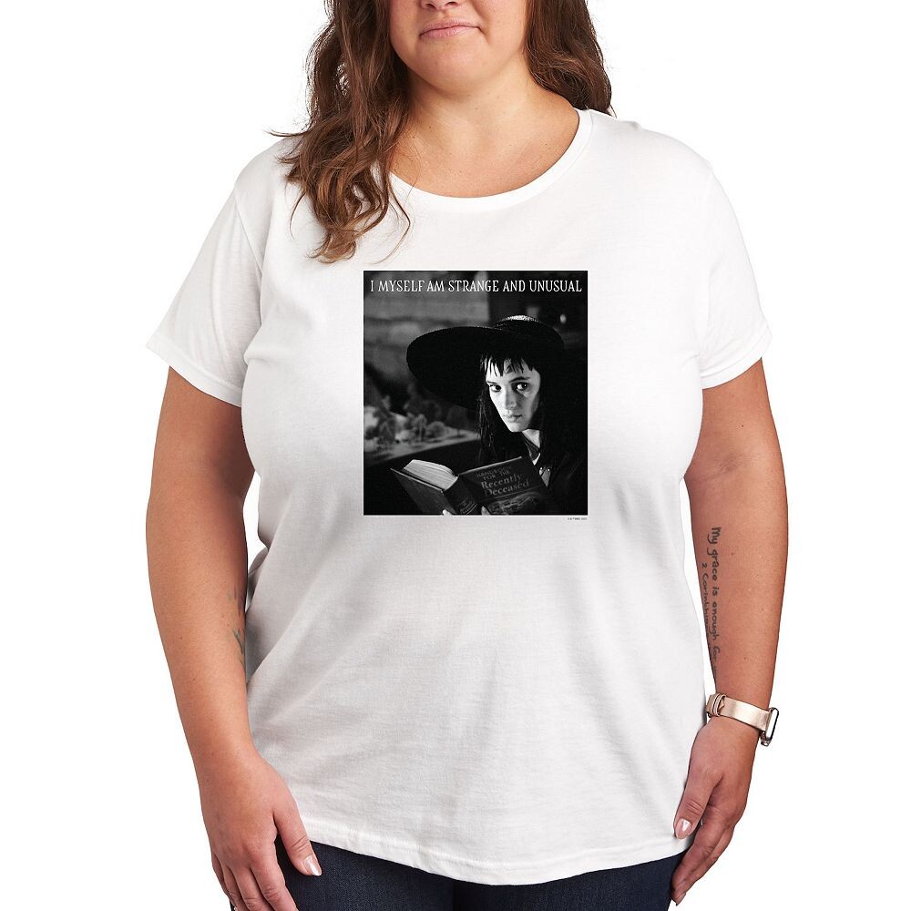 Футболка размера плюс Beetlejuice Strange с необычным рисунком Licensed Character, белый
Футболка размера плюс Beetlejuice Strange с необычным рисунком Licensed Character, белый