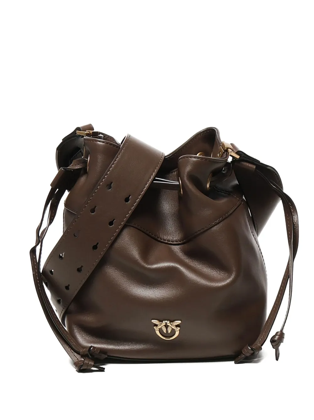 Сумка-ведро с логотипом PINKO, коричневый
Сумка-ведро с логотипом PINKO, коричневый