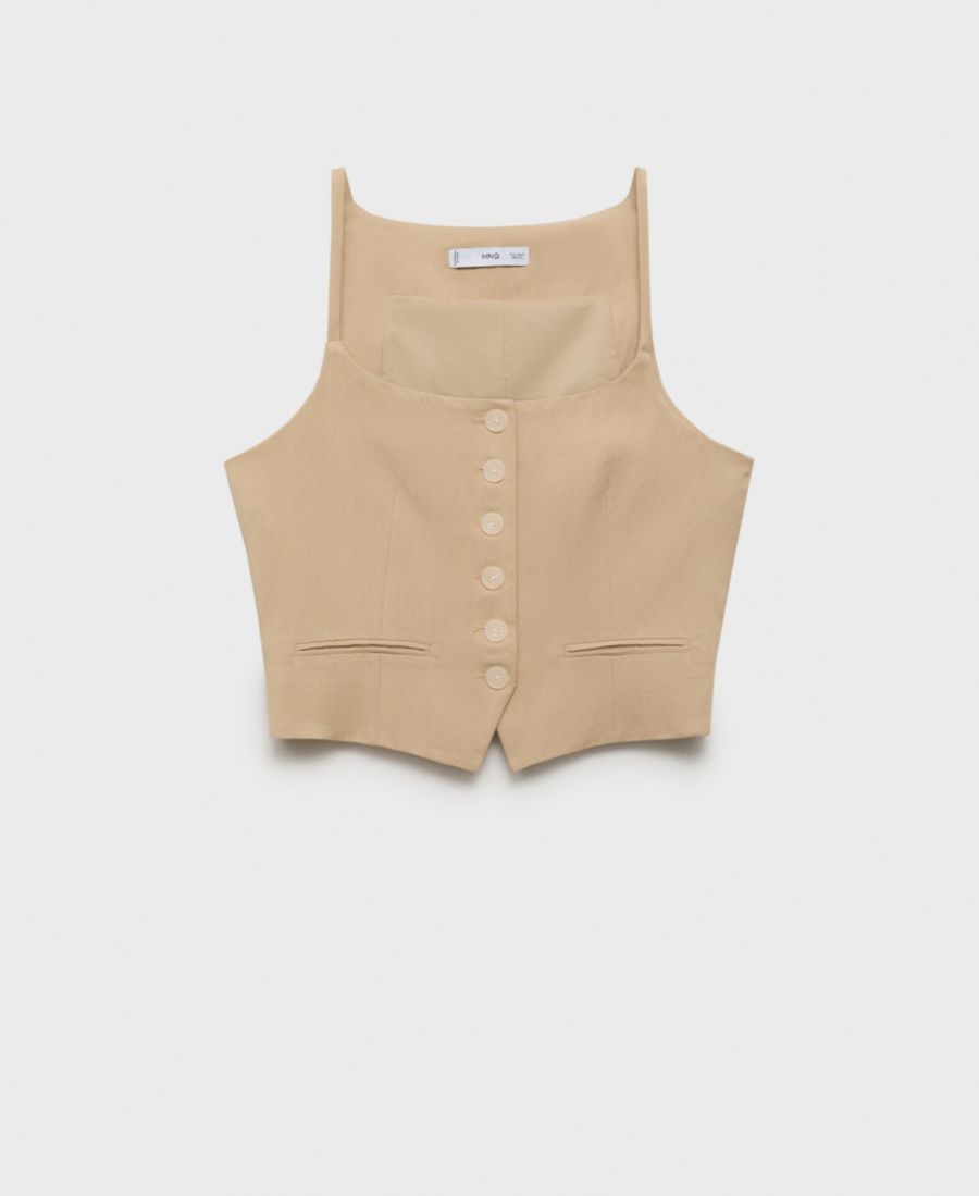 Женский жилет из лиоцелла MANGO, Beige
Женский жилет из лиоцелла MANGO, Beige