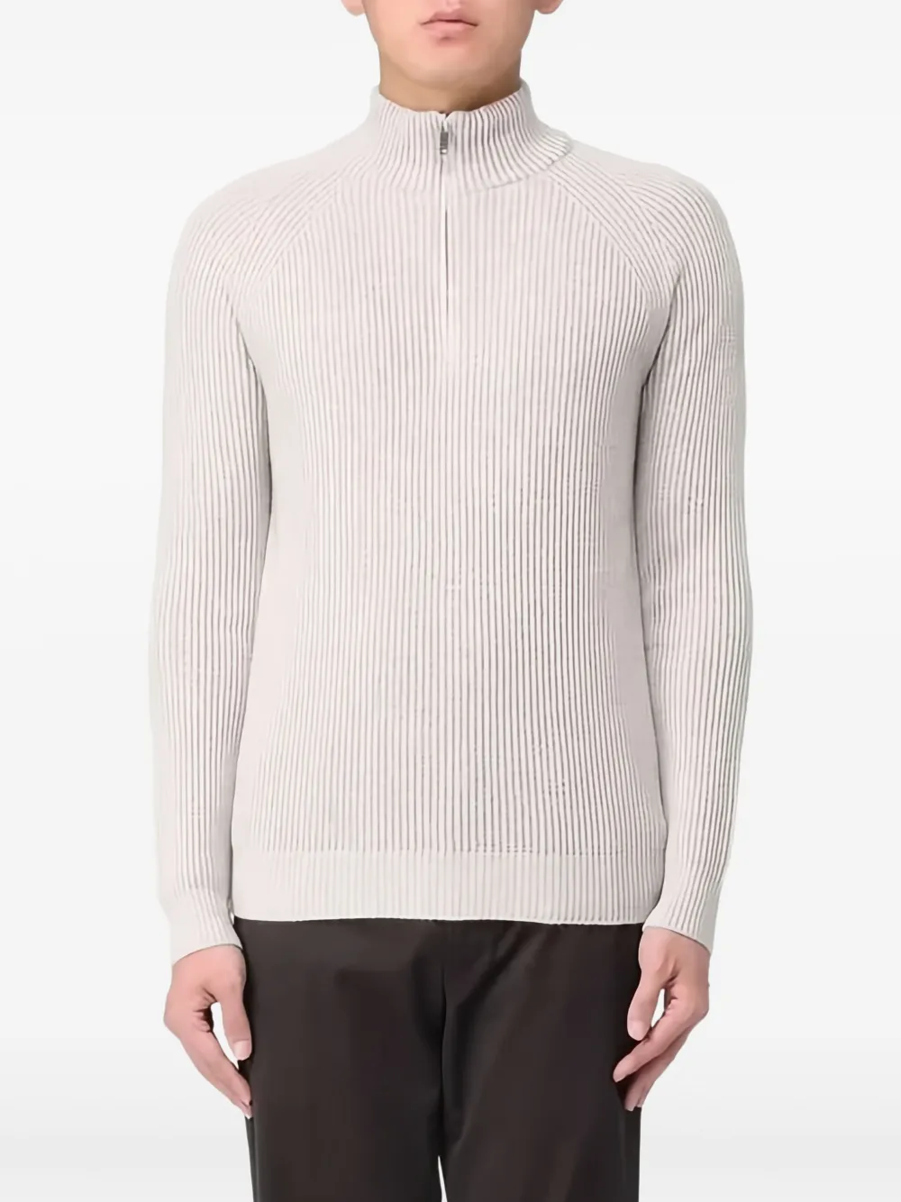 Джемпер в рубчик Zanone, бежевый
Джемпер в рубчик Zanone, бежевый