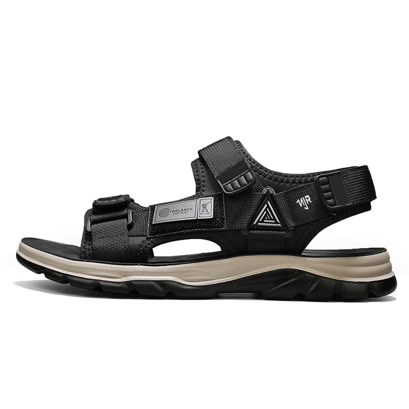 NANJIREN Пляжные сандалии мужские, черные/хаки
NANJIREN Пляжные сандалии мужские, черные/хаки