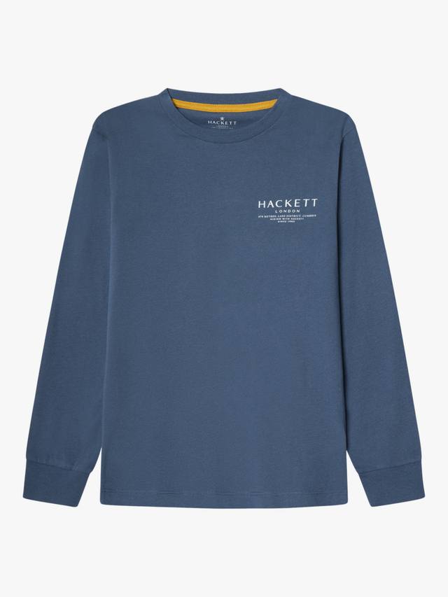 Детская хлопковая футболка с длинным рукавом и пейзажным принтом Hackett London, Dark Denim Blue
Детская хлопковая футболка с длинным рукавом и пейзажным принтом Hackett London, Dark Denim Blue