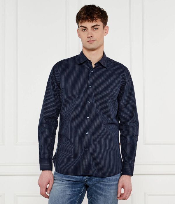 Рубашка remiton_m Regular fit Boss Orange, синий 
Рубашка remiton_m Regular fit Boss Orange, синий