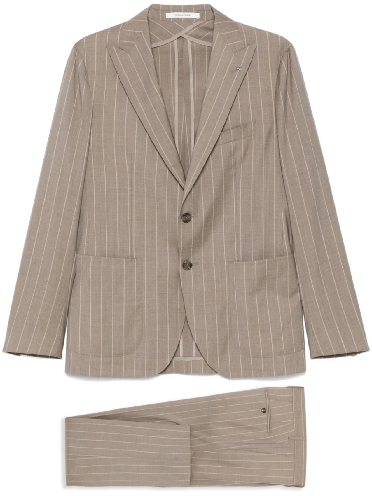 Костюм в полоску Tagliatore, коричневый
Костюм в полоску Tagliatore, коричневый