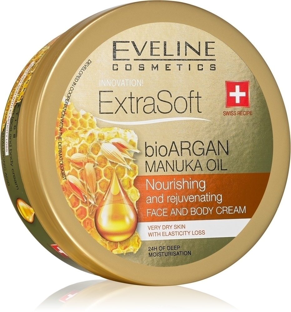 Экстрамягкий увлажняющий крем для лица и тела с аргановым маслом Eveline Cosmetics, 175 мл
Экстрамягкий увлажняющий крем для лица и тела с аргановым маслом Eveline Cosmetics, 175 мл