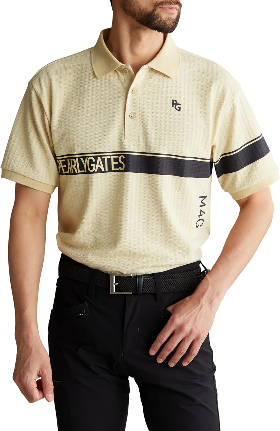 Мужская поло-рубашка PEARLY GATES с коротким рукавом (влагоотводящая, быстросохнущая, в полоску, как у футбольной формы) / для гольфа / 053-4160409, шампань
Мужская поло-рубашка PEARLY GATES с коротким рукавом (влагоотводящая, быстросохнущая, в полоску, как у футбольной формы) / для гольфа / 053-4160409, шампань