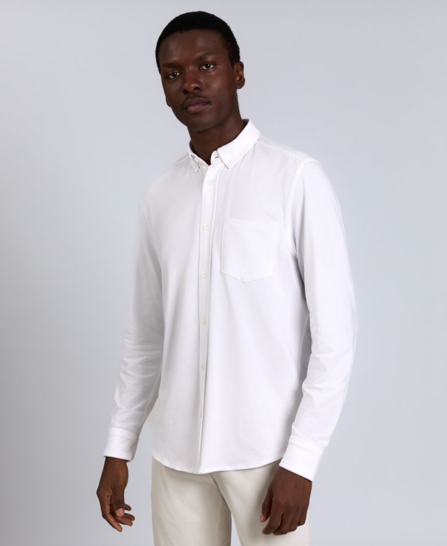 Мужская приталенная однотонная белая рубашка с длинными рукавами и пуговицами Kenneth Cole, White
Мужская приталенная однотонная белая рубашка с длинными рукавами и пуговицами Kenneth Cole, White