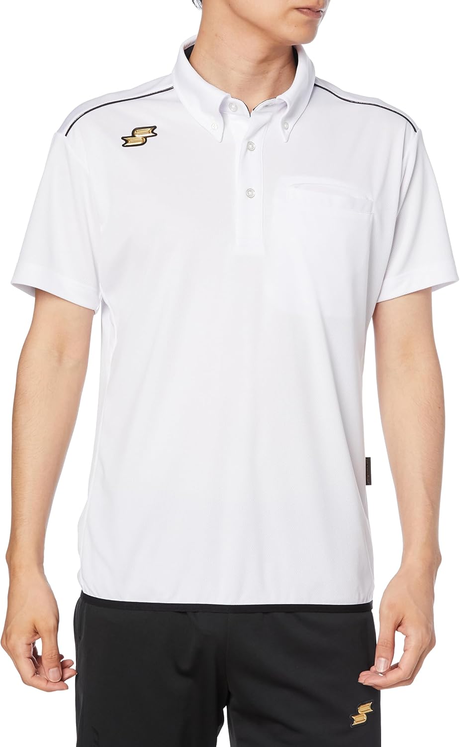 Мужская рубашка-поло SSK с коротким рукавом, модель Proedge, на пуговицах (с левым нагрудным карманом), белый
Мужская рубашка-поло SSK с коротким рукавом, модель Proedge, на пуговицах (с левым нагрудным карманом), белый