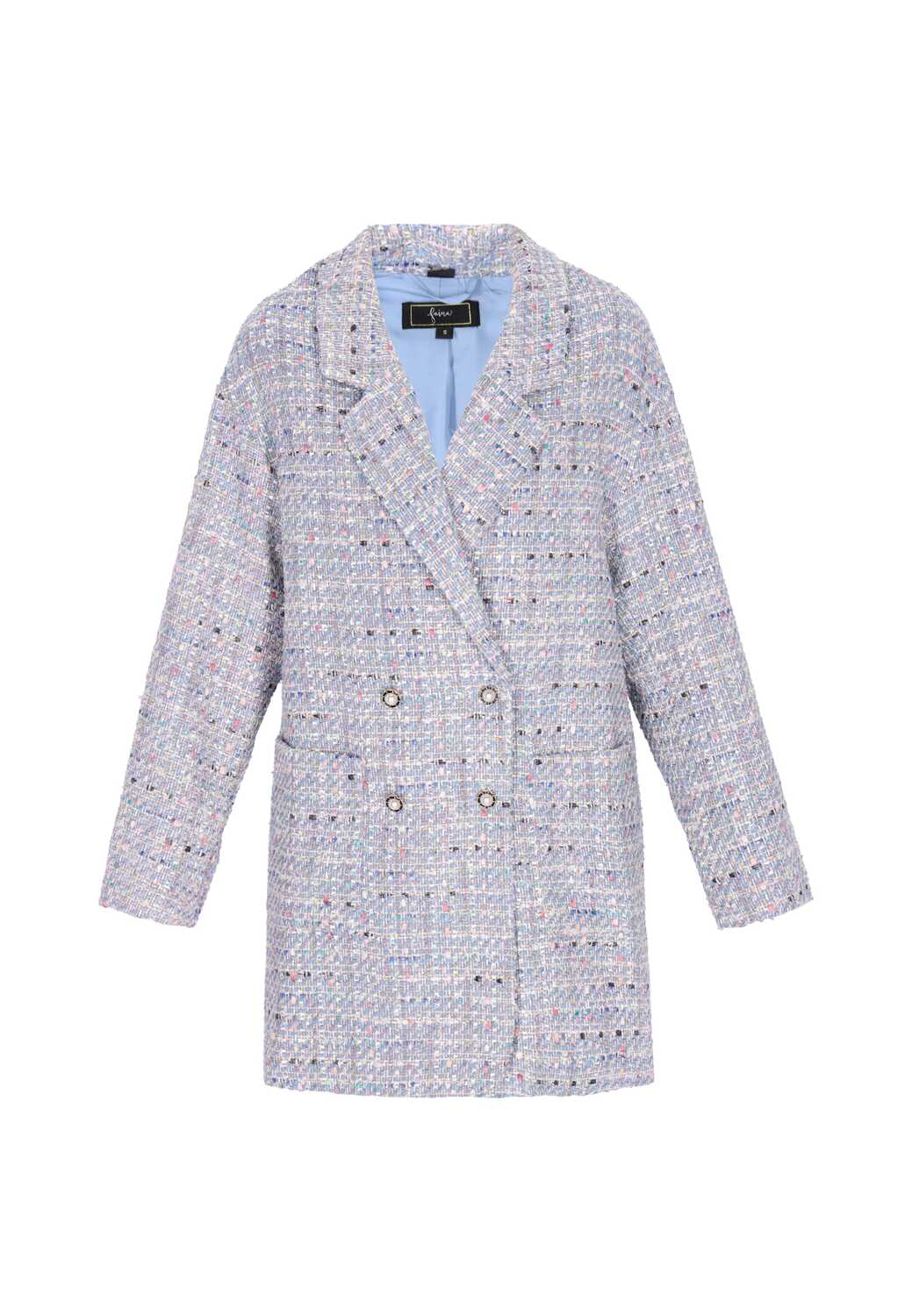 Faina Демисезонное пальто в светло-голубом цвете
Faina Демисезонное пальто в светло-голубом цвете