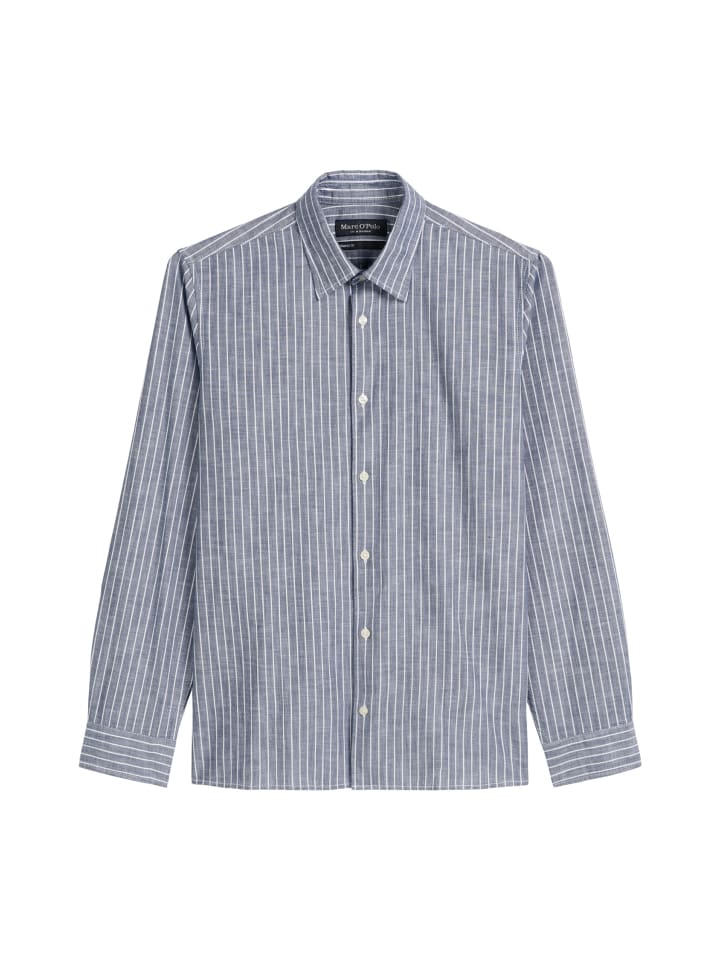 Рубашка фасонная темно-синего цвета Marc O'Polo
Рубашка фасонная темно-синего цвета Marc O'Polo