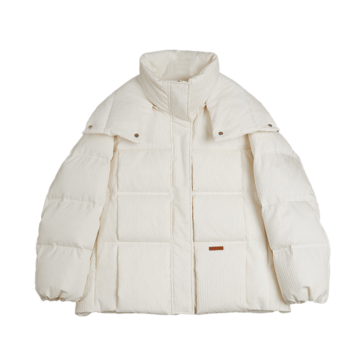 ELLE Пуховик женский белый со стойкой утолщенный
ELLE Пуховик женский белый со стойкой утолщенный