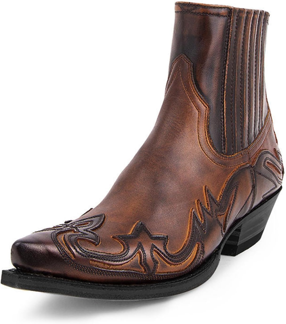 Мужские ковбойские ботинки ADMLZQQ с заостренным носком, на широком каблуке, стиль Western, без шнуровки, коричневый
Мужские ковбойские ботинки ADMLZQQ с заостренным носком, на широком каблуке, стиль Western, без шнуровки, коричневый