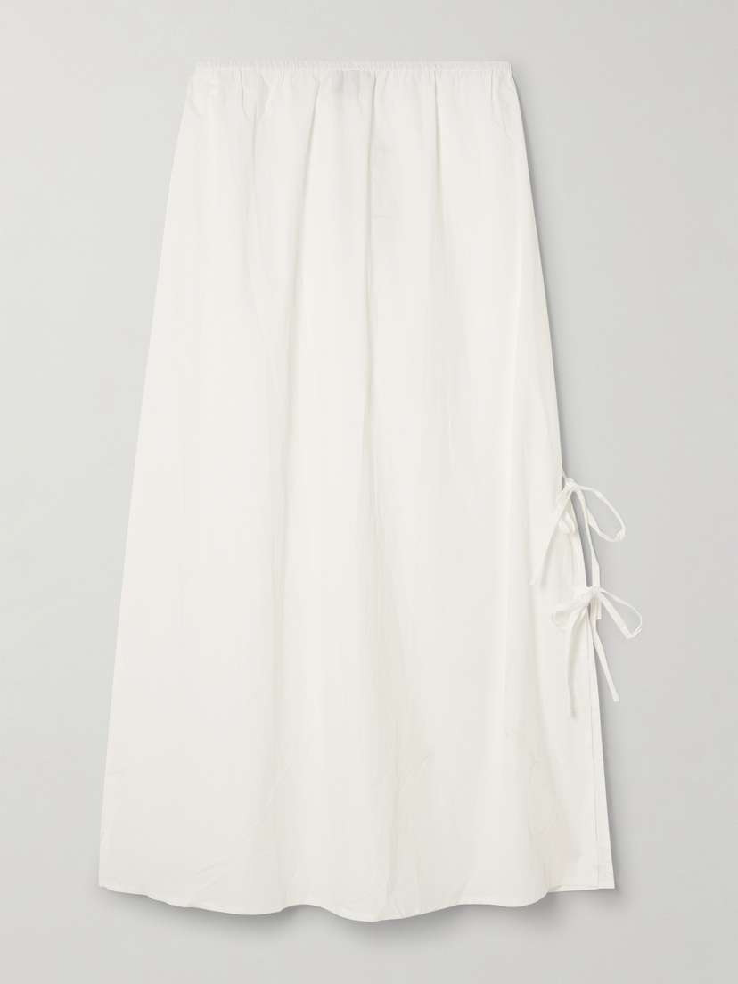 Юбка миди из органического хлопкового поплина с завязками Deiji Studios, белый
Юбка миди из органического хлопкового поплина с завязками Deiji Studios, белый