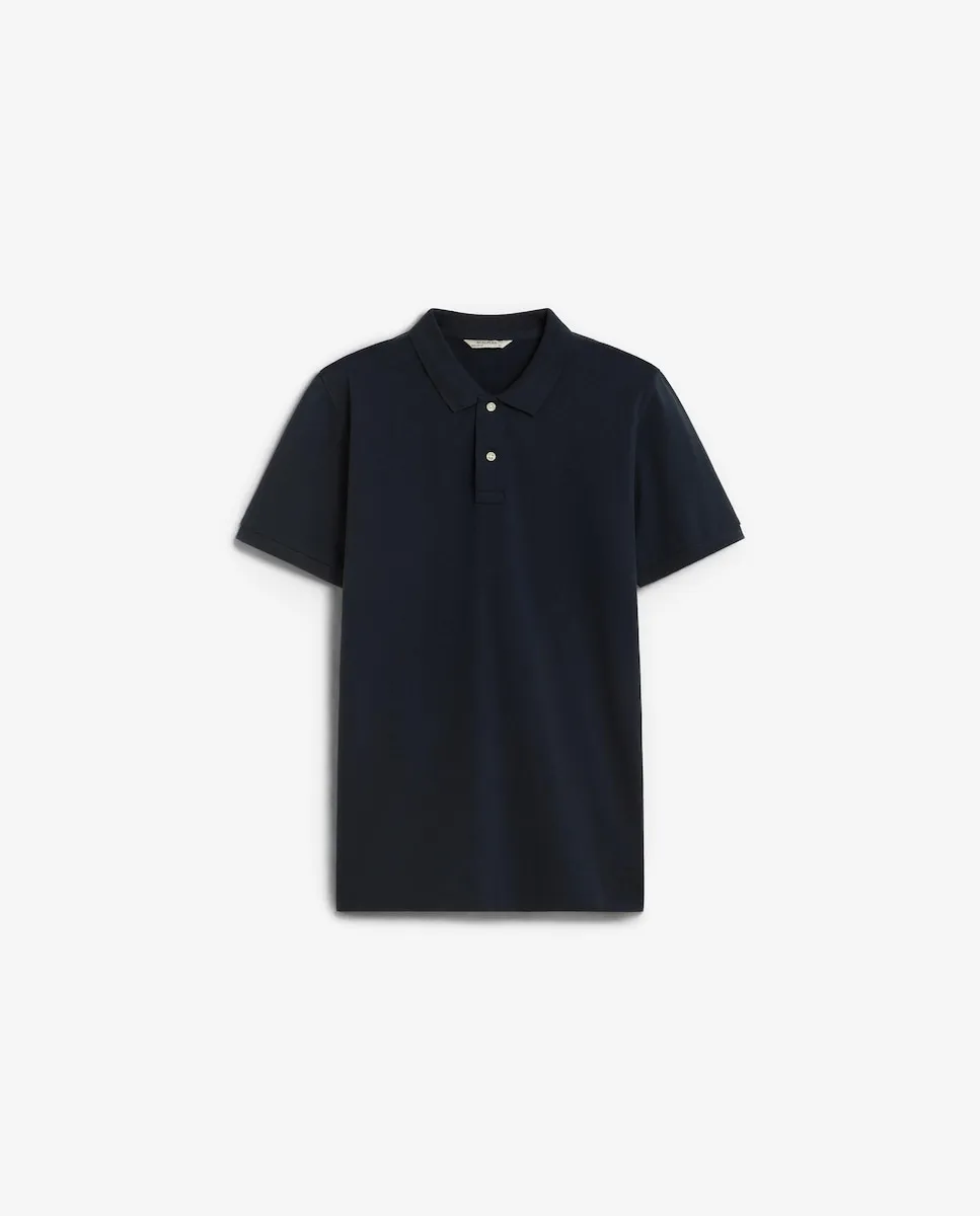 Базовый поло для мужчин классического кроя Scalpers, темно-синий 
Базовый поло для мужчин классического кроя Scalpers, темно-синий