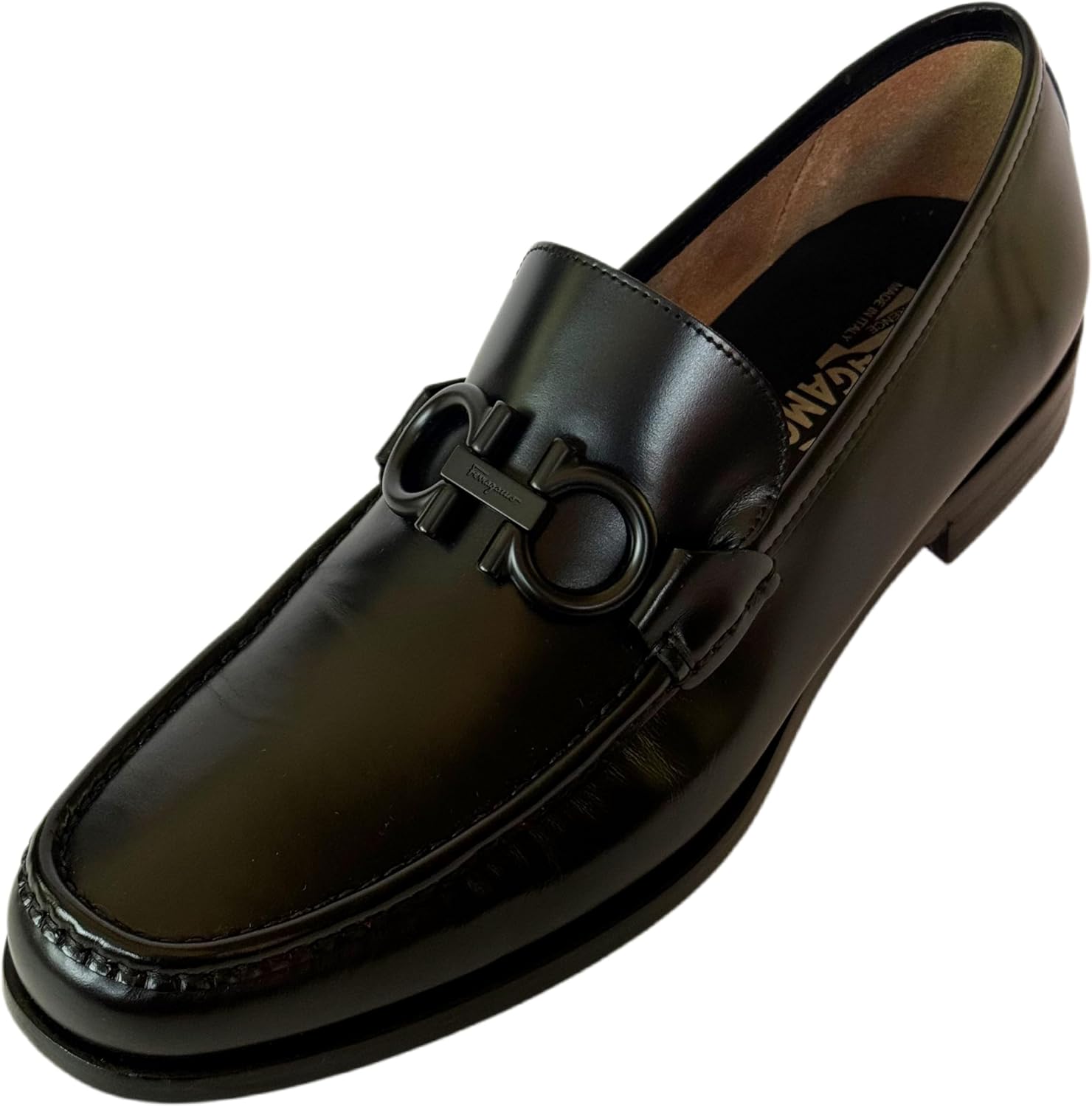 Мужские туфли-лоферы Ferragamo ROLO 10 черные из кожи с пряжкой Gancini (Salvatore)
Мужские туфли-лоферы Ferragamo ROLO 10 черные из кожи с пряжкой Gancini (Salvatore)