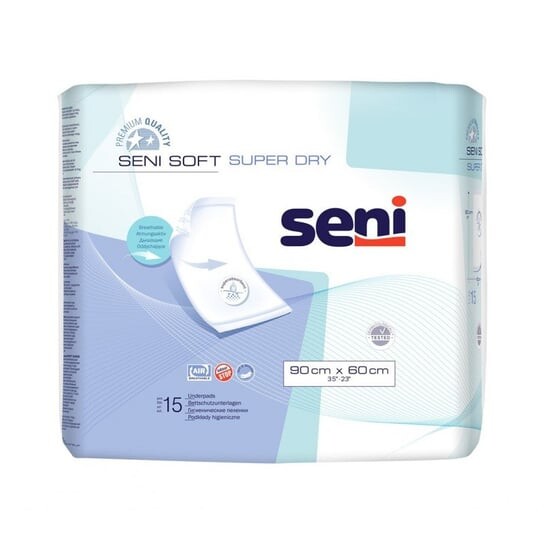 Прокладки гигиенические Seni Soft Super Dry 15 шт., 60х90см, Синий, Прокладки гигиенические Seni Soft Super Dry 15 шт., 60х90см
Прокладки гигиенические Seni Soft Super Dry 15 шт., 60х90см, Синий, Прокладки гигиенические Seni Soft Super Dry 15 шт., 60х90см