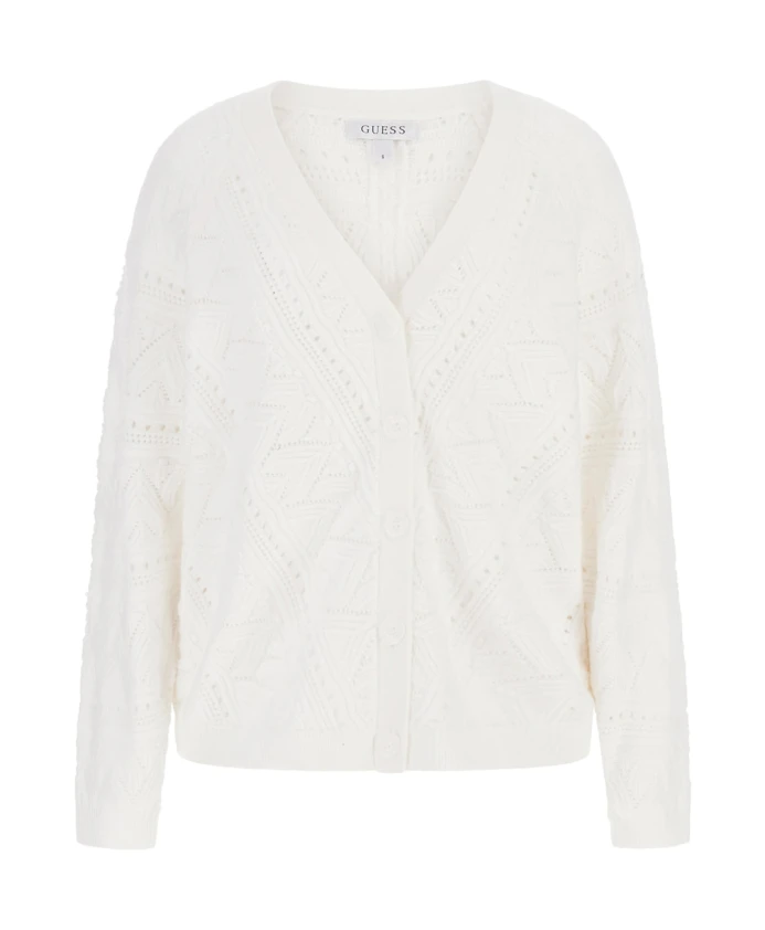 Элегантный ажурный кардиган для женщин Guess, белый
Элегантный ажурный кардиган для женщин Guess, белый
