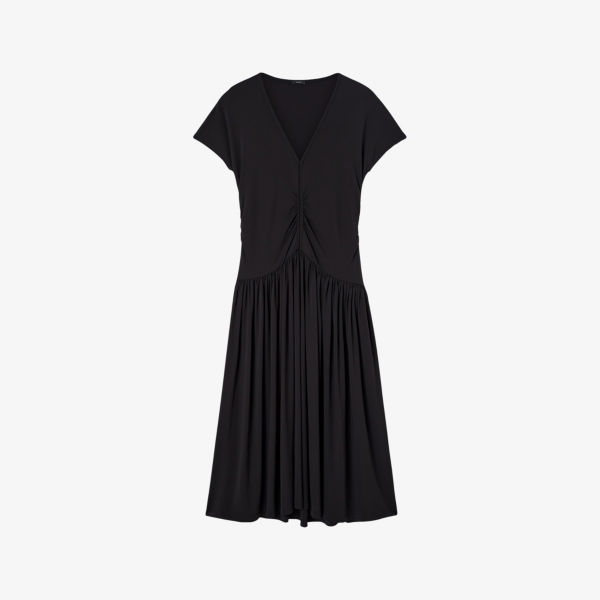 Платье миди Joseph Isaure с короткими рукавами из креп-джерси, черный
Платье миди Joseph Isaure с короткими рукавами из креп-джерси, черный