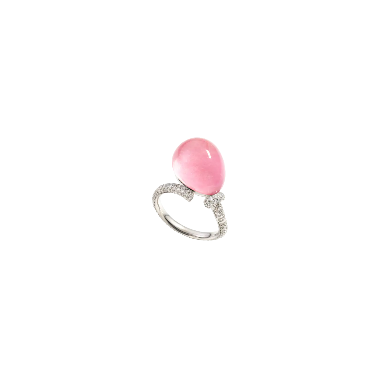 Кольцо из белого золота с бриллиантами и кристаллом родонита Vhernier
Кольцо из белого золота с бриллиантами и кристаллом родонита Vhernier