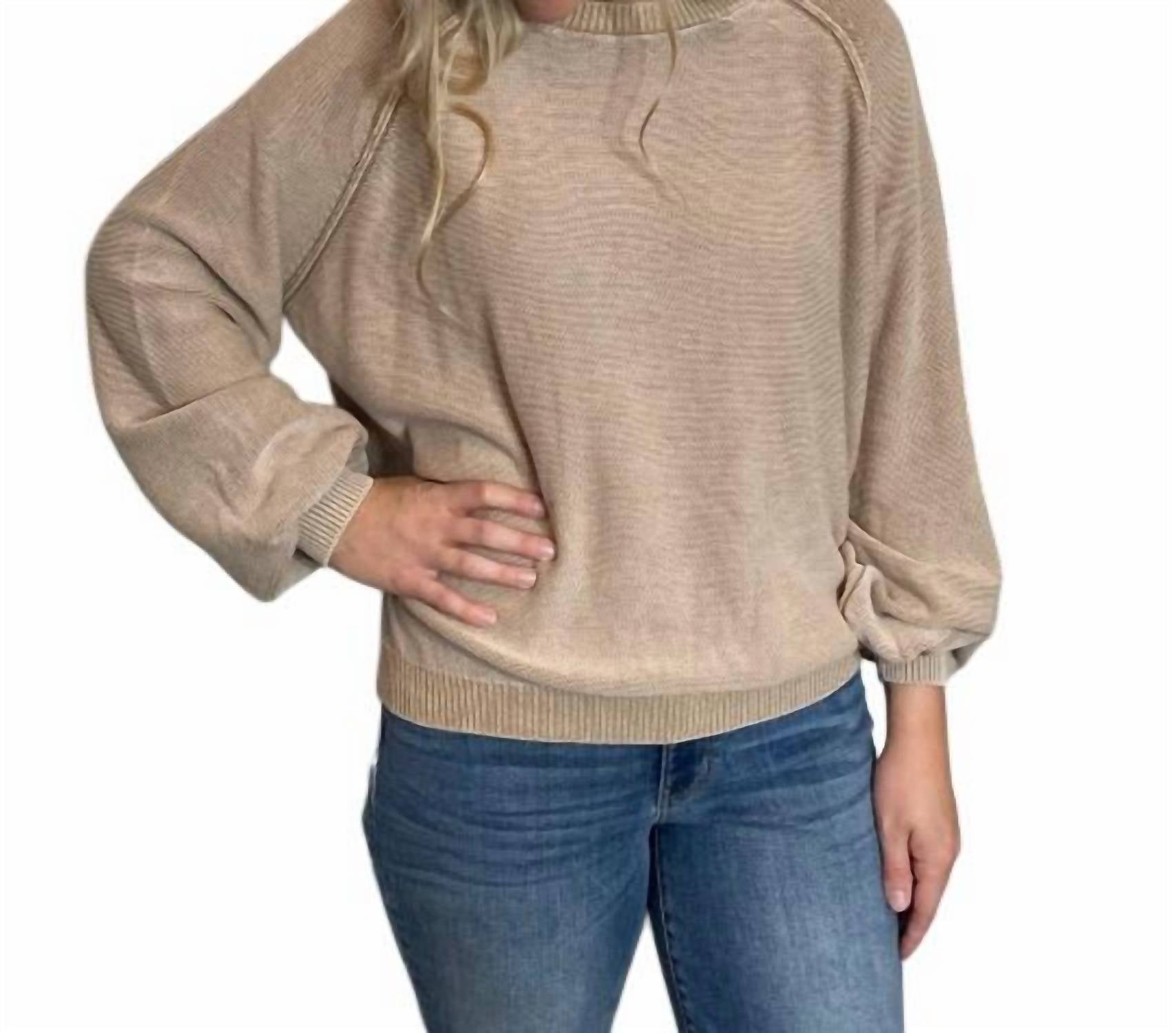 Свитер из минеральной стирки цвета хаки Easel
Свитер из минеральной стирки цвета хаки Easel