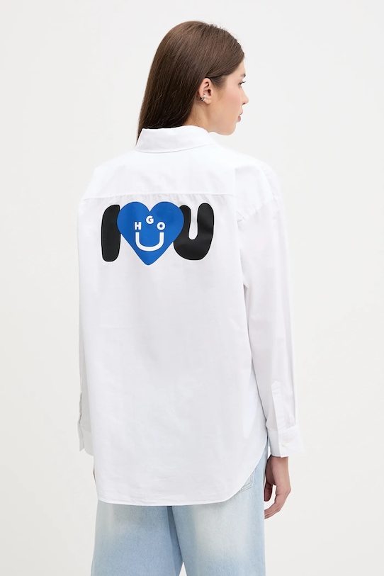 Хлопковая рубашка Hugo Blue, белый
Хлопковая рубашка Hugo Blue, белый