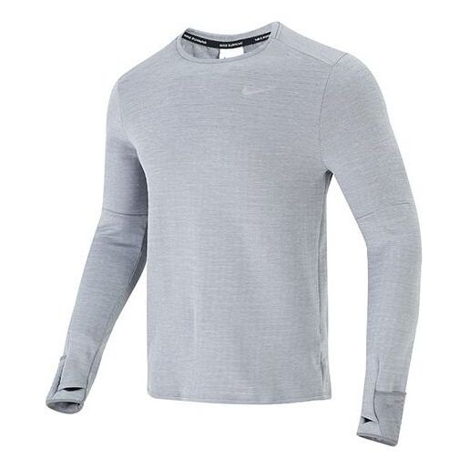 Футболка men's nk tf turf rpl elmnt crew solid color training sports round neck long sleeves gray t-shirt Nike, серый 
Футболка men's nk tf turf rpl elmnt crew solid color training sports round neck long sleeves gray t-shirt Nike, серый