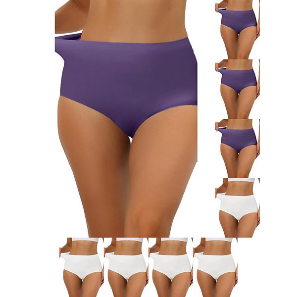 9 пар женских эластичных трусиков-хипстеров без швов с высокой посадкой Inspire Chic, Dark Purple White
9 пар женских эластичных трусиков-хипстеров без швов с высокой посадкой Inspire Chic, Dark Purple White
