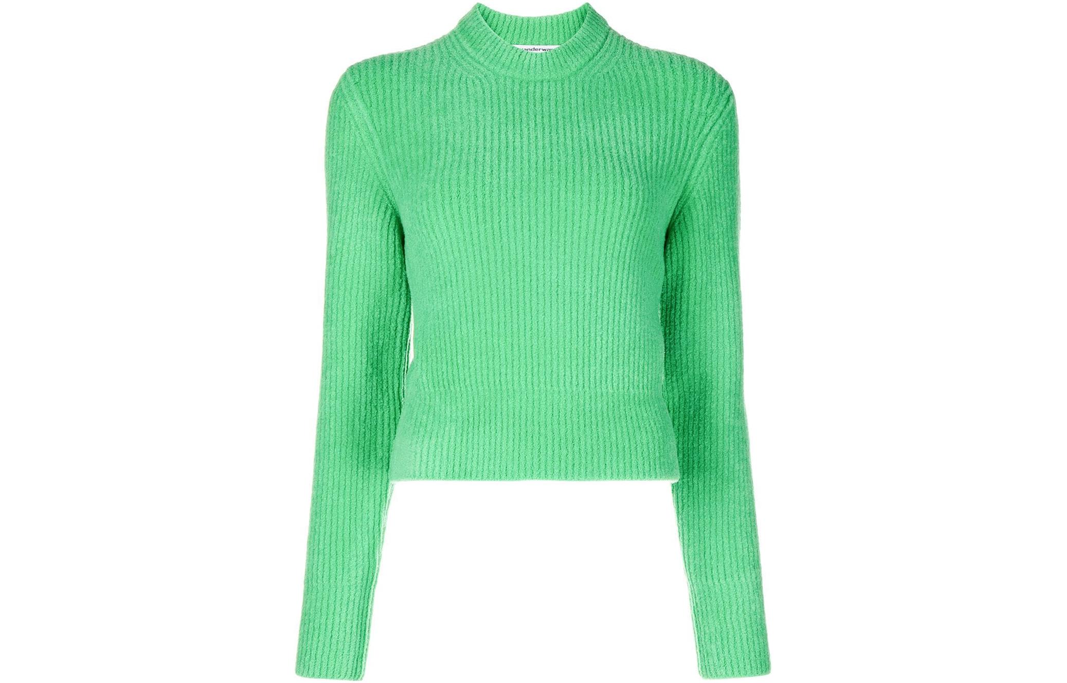 T By Mockneck Long Sleeved Sweater Alexander Wang, зеленый
T By Mockneck Long Sleeved Sweater Alexander Wang, зеленый