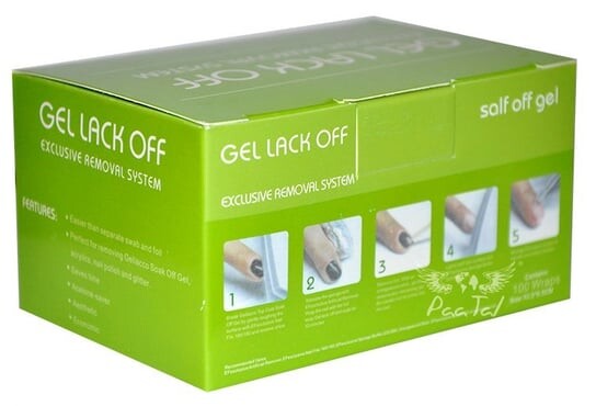 Фольга для снятия гибридного геля, 100 шт., Gel Lack Off
Фольга для снятия гибридного геля, 100 шт., Gel Lack Off