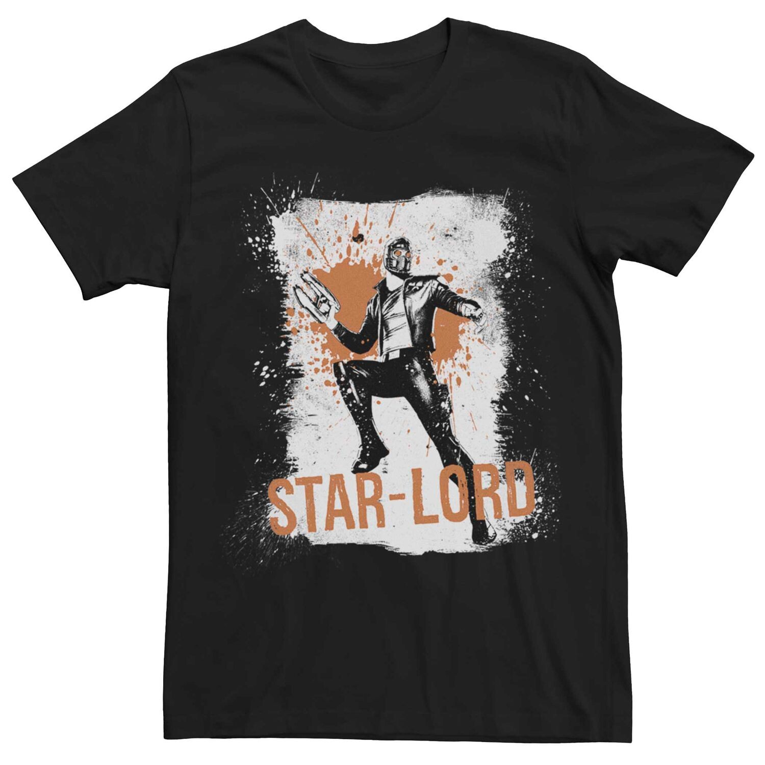 Мужская футболка с плакатом и брызгами краски Marvel Star-Lord Licensed Character
Мужская футболка с плакатом и брызгами краски Marvel Star-Lord Licensed Character
