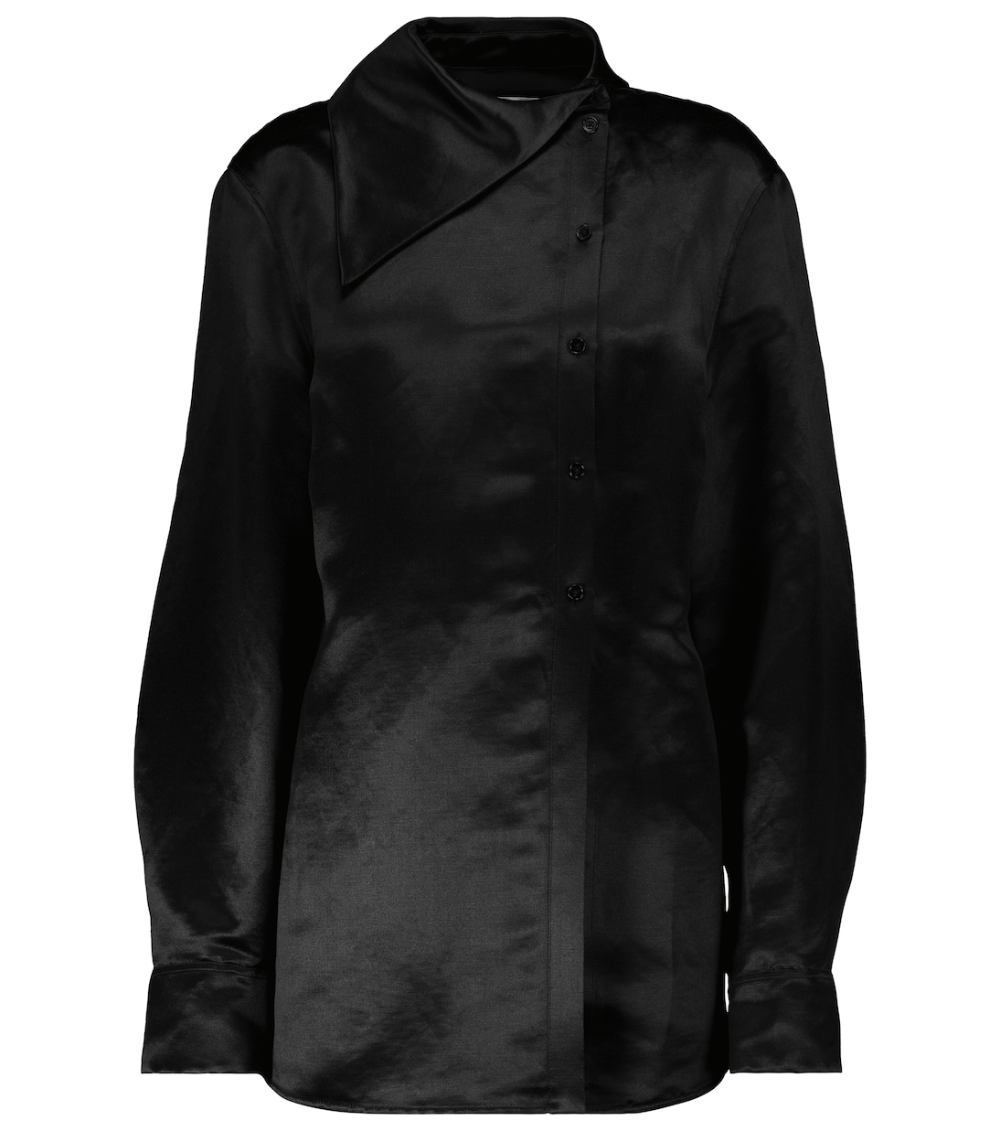 Рубашка из льна и шелкового атласа Jil Sander, Charcoal
Рубашка из льна и шелкового атласа Jil Sander, Charcoal