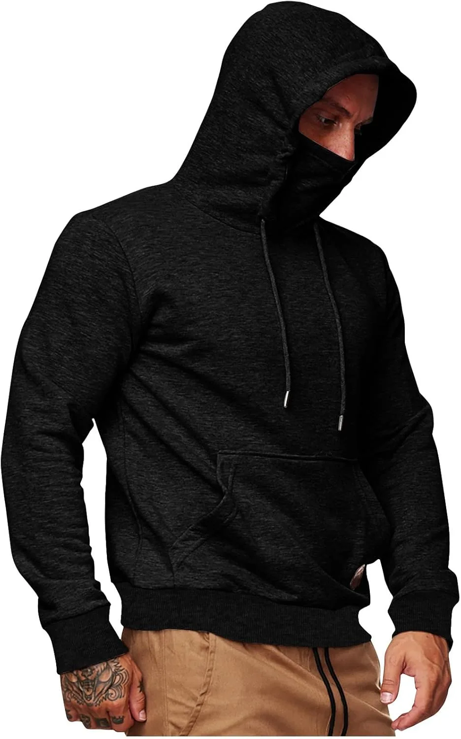 Мужской худи с капюшоном и карманом-кенгуру QUNPIU
Мужской худи с капюшоном и карманом-кенгуру QUNPIU