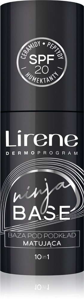 Матовая основа под макияж Ninja SPF 20+ Lirene, 30 мл
Матовая основа под макияж Ninja SPF 20+ Lirene, 30 мл