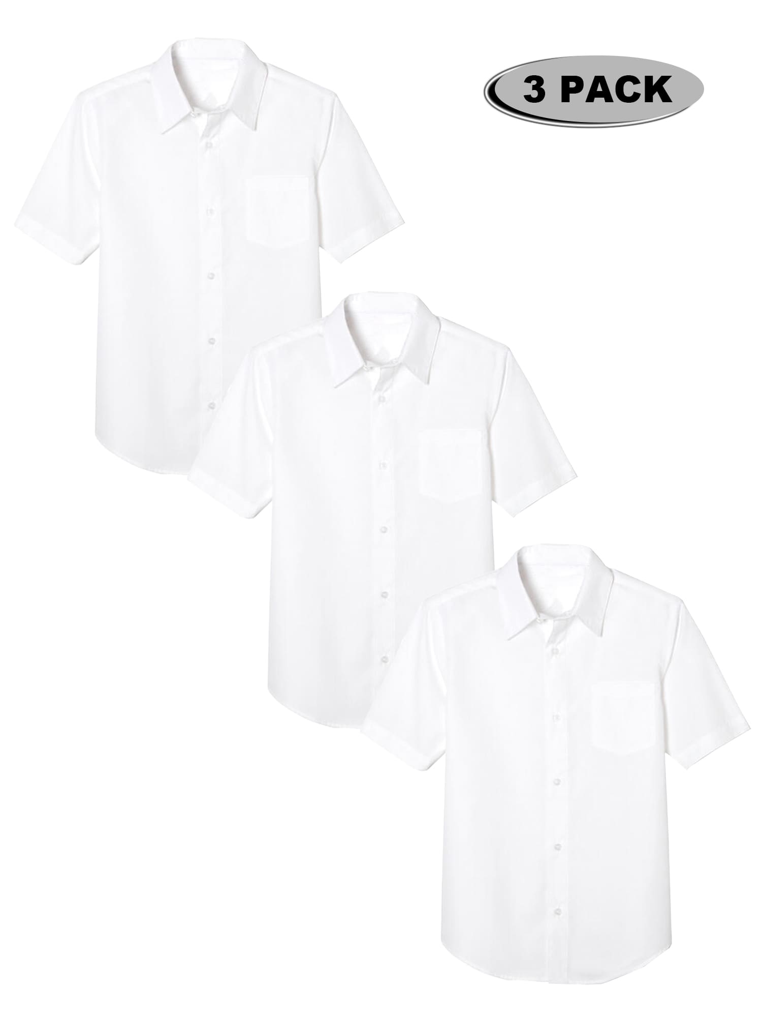 Рубашка Galaxy Authentic для мальчиков с коротким рукавом и застежкой на пуговицы, 3 шт. Galaxy By Harvic, белый
Рубашка Galaxy Authentic для мальчиков с коротким рукавом и застежкой на пуговицы, 3 шт. Galaxy By Harvic, белый