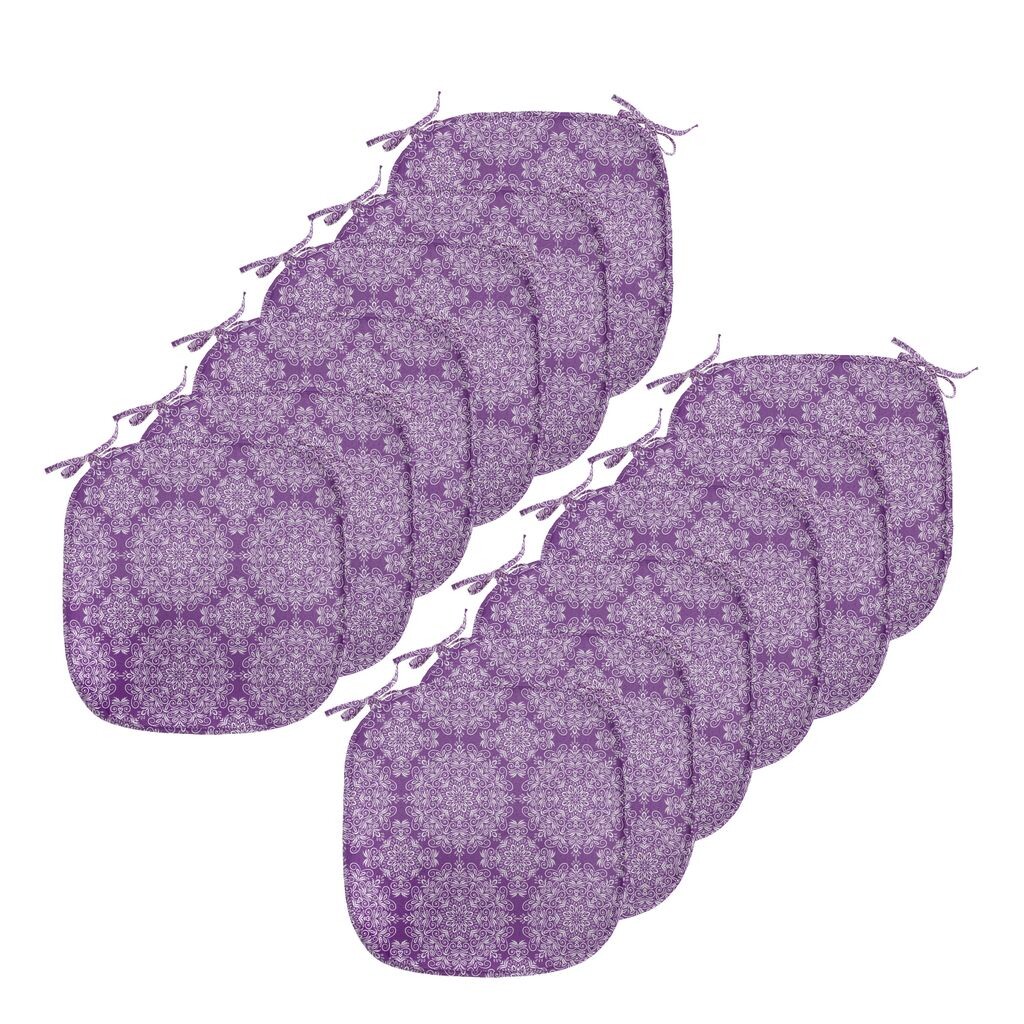 Подушки на обеденный стул ABAKUHAUS Purple Mandala, веточка с вихревым цветком, декоративная водонепроницаемая подушка с ремнями для кухонных сидений, 40 см x 40 см — упаковка из 12 шт., белый фиолетовый
Подушки на обеденный стул ABAKUHAUS Purple Mandala, веточка с вихревым цветком, декоративная водонепроницаемая подушка с ремнями для кухонных сидений, 40 см x 40 см — упаковка из 12 шт., белый фиолетовый