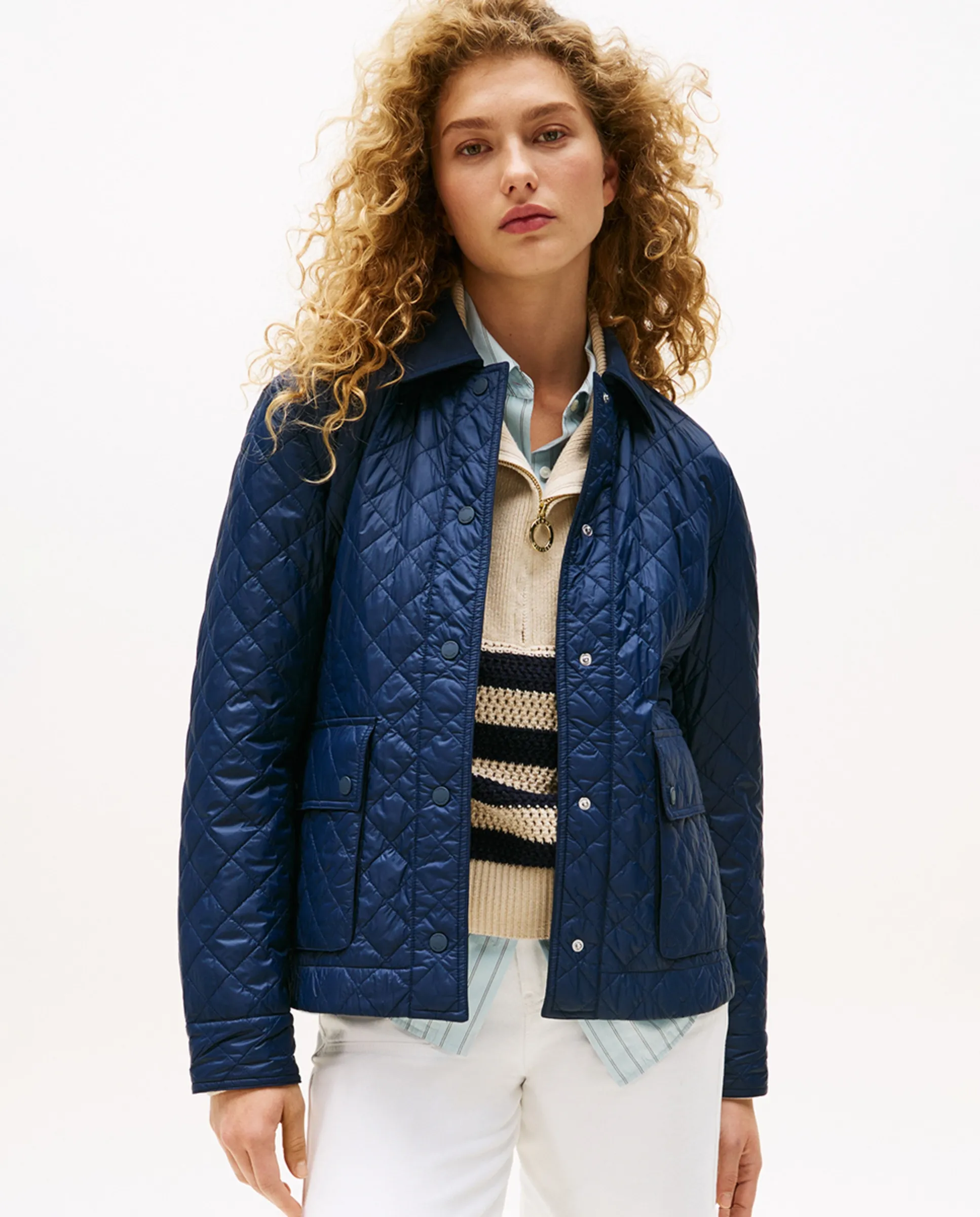 Короткая стеганая женская куртка Tommy Hilfiger, синий
Короткая стеганая женская куртка Tommy Hilfiger, синий