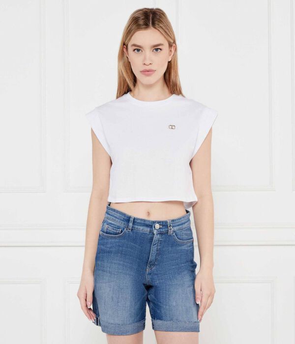 Футболки Cropped fit Twinset, белый
Футболки Cropped fit Twinset, белый