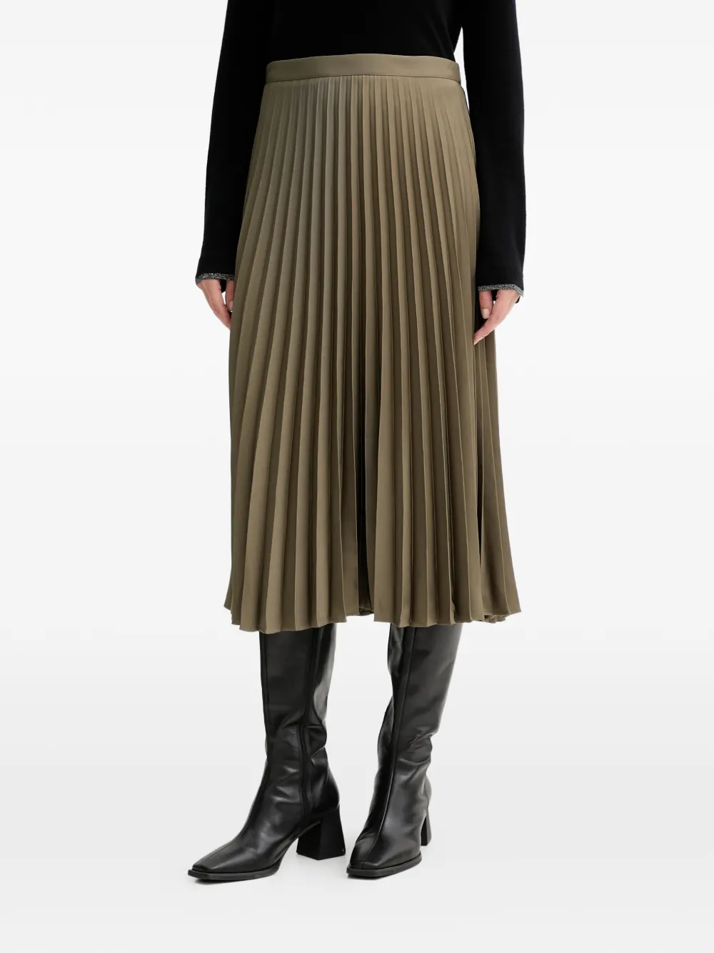 Плиссированная юбка миди Marc O'Polo, зеленый
Плиссированная юбка миди Marc O'Polo, зеленый