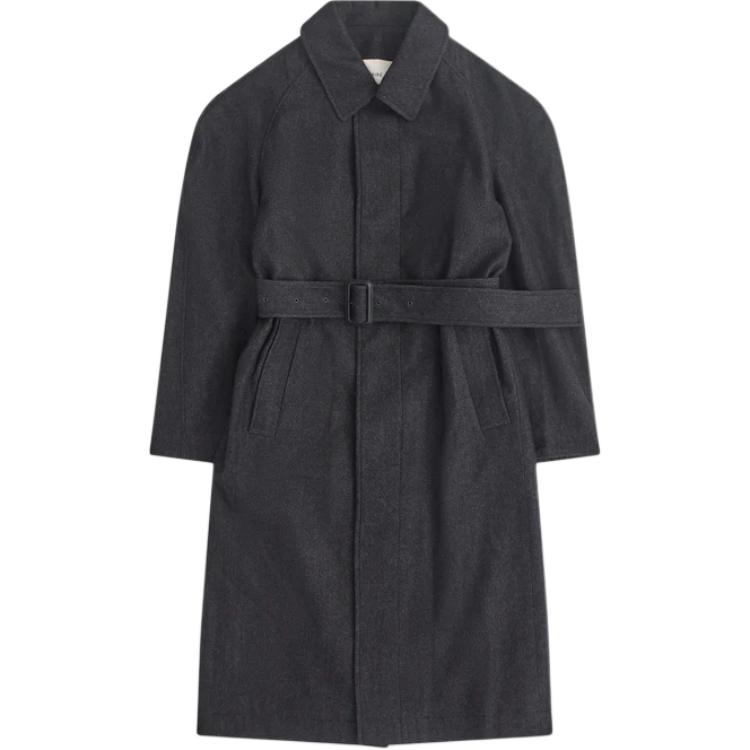 Приталенное пальто с рукавом реглан Lemaire, черный/серый
Приталенное пальто с рукавом реглан Lemaire, черный/серый