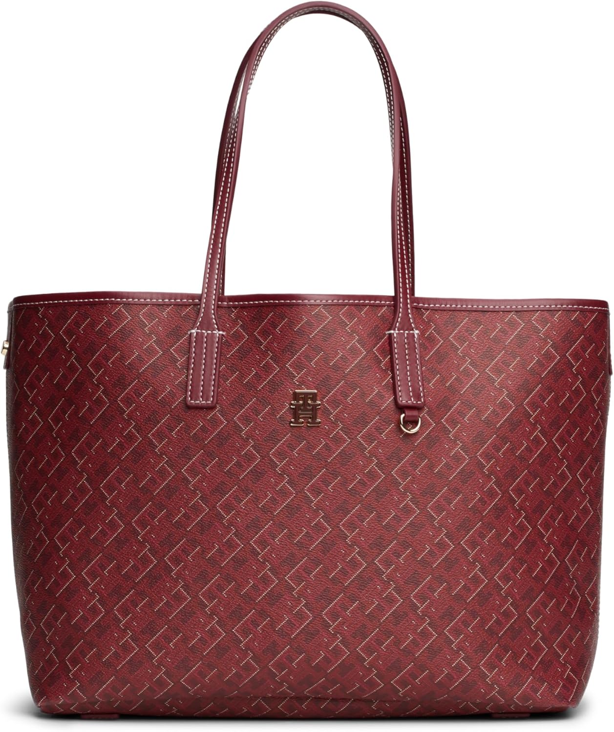 Кожаная сумка-тоут Tommy Hilfiger с монограммой и карманом на молнии, Rouge
Кожаная сумка-тоут Tommy Hilfiger с монограммой и карманом на молнии, Rouge