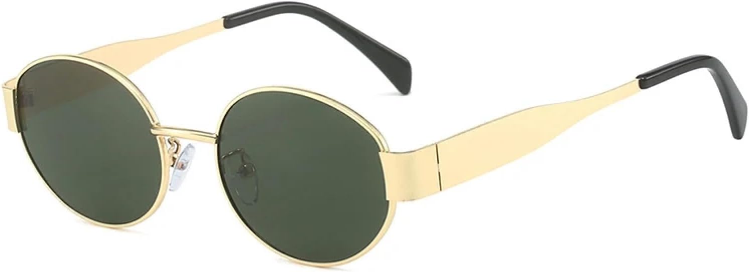 Солнцезащитные очки с защитой от УФ-излучения UV400 | Овальная металлическая оправа для женщин и мужчин, градиентная оправа, для занятий спортом на открытом воздухе и вождения DSVIGF, Golden Dark Green
Солнцезащитные очки с защитой от УФ-излучения UV400 | Овальная металлическая оправа для женщин и мужчин, градиентная оправа, для занятий спортом на открытом воздухе и вождения DSVIGF, Golden Dark Green