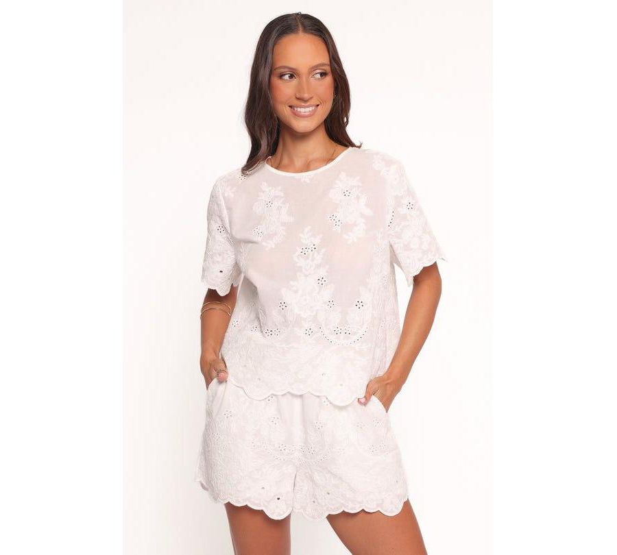 Женская вышитая блузка Tanis - белая Petal and Pup, White
Женская вышитая блузка Tanis - белая Petal and Pup, White