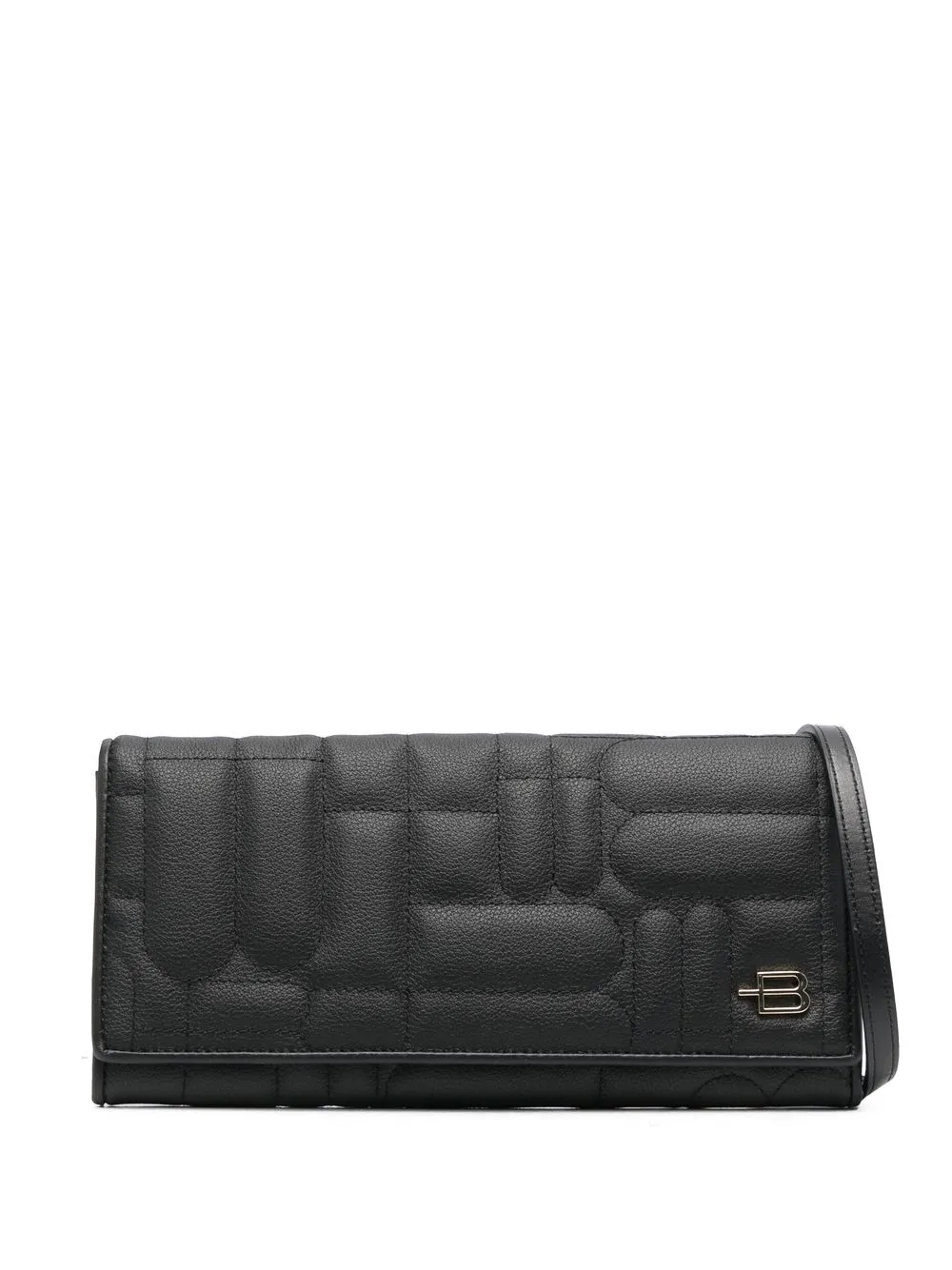 Стеганый кошелек с ремнем на плечо Baldinini, черный
Стеганый кошелек с ремнем на плечо Baldinini, черный