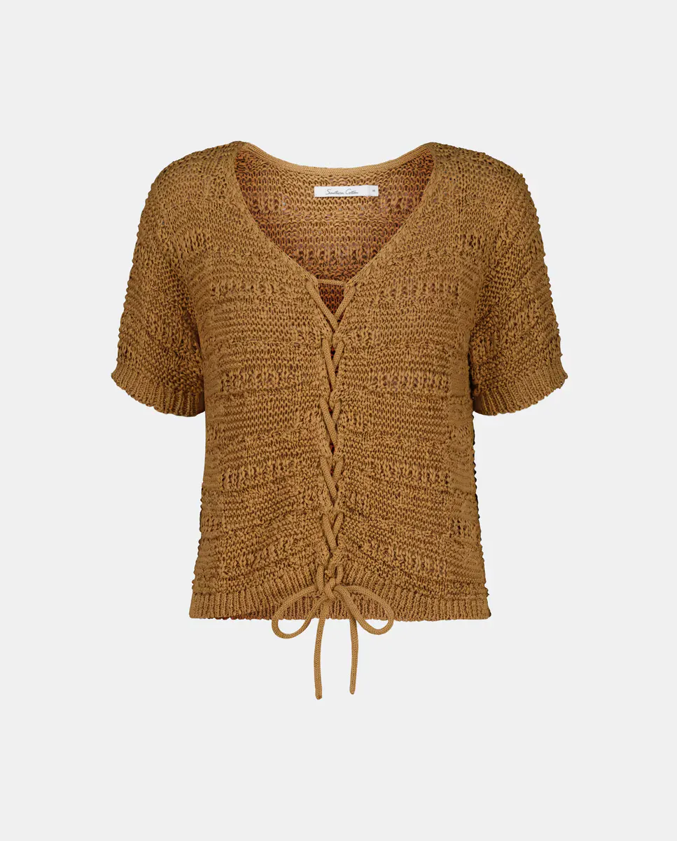 Женский свитер с короткими рукавами Southern Cotton, цвет Tostado
Женский свитер с короткими рукавами Southern Cotton, цвет Tostado
