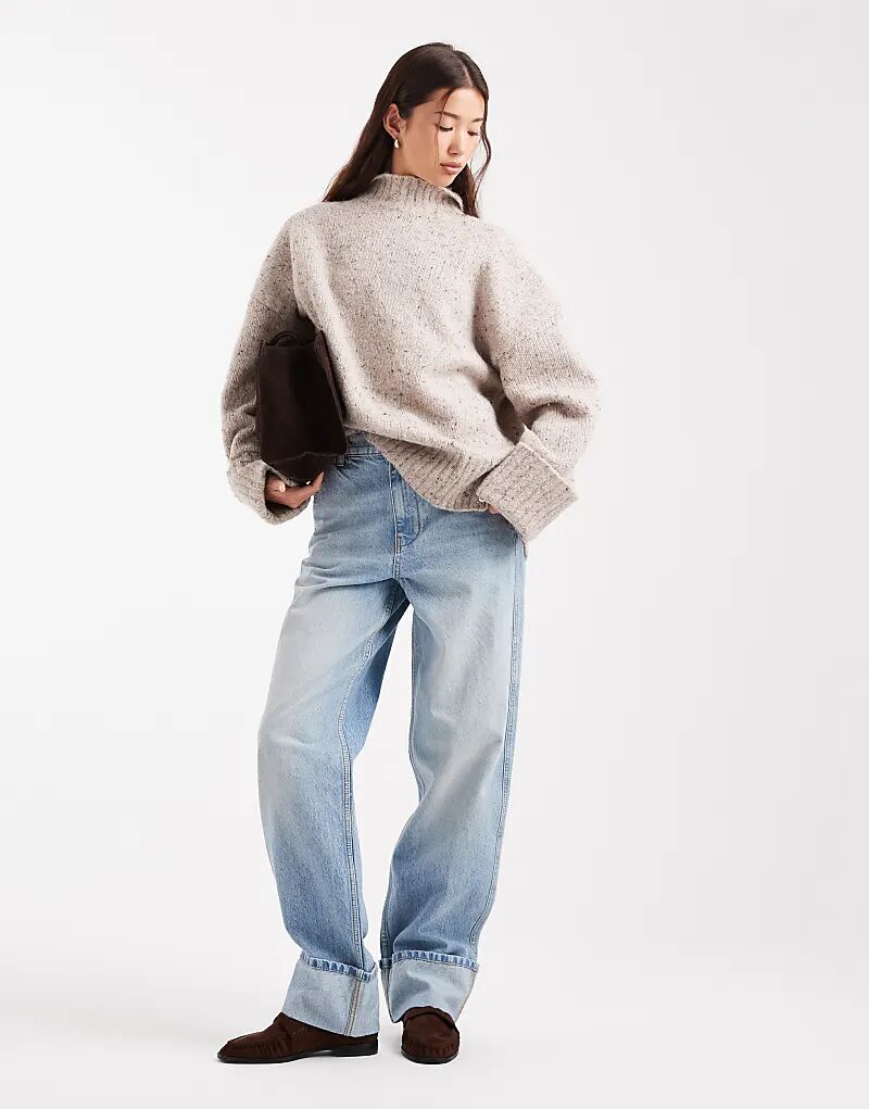 Удлиненный трикотажный джемпер с воротником-стойкой ASOS DESIGN из многоцветной овсянки
Удлиненный трикотажный джемпер с воротником-стойкой ASOS DESIGN из многоцветной овсянки